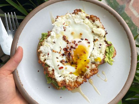 Crispy Feta Fried Egg, Egg Confit, Crispy Feta, Feta Eggs, Fried Feta, Keto Breakfasts, Tiktok Recipes, Avocado Toast Egg, Puff Pastry Tart