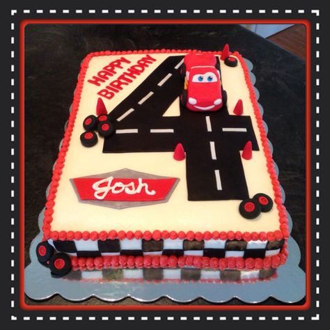 Disney Cars Cake Mcqueen Birthday Cake, Lightening Mcqueen Cakes, Lightning Mcqueen Cake 4th Birthday, Disney Pixar Cars Cake, Cars Theme Sheet Cake, Disney Cars Birthday Cake Diy, Lightening Mcqueen Sheet Cake, Disney Cars Birthday Cake Number 3, Lighting Mcqueen Cake