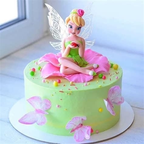 Bolo Tinker Bell, Tinkerbell Birthday Cakes, Tinkerbell Party Theme, Fairy Garden Cake, Fairy Birthday Cake, Tinkerbell Cake, Disney Birthday Cakes, Tinkerbell Party, 3rd Birthday Cakes