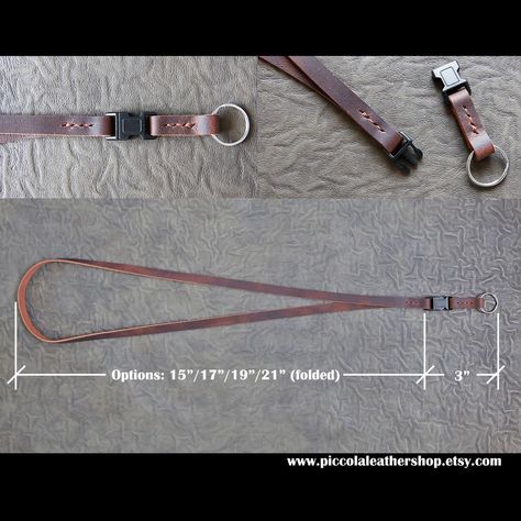 Genuine leather lanyard for badge/keys, etc...with two pieces of this snap, it’s very convenient to just take the bottom off the whole piece... It’s very fine leather, not stiff and not very soft, you would love it.... www.piccolaleathershop.etsy.com Cash Wallet, Leather Lanyard, Desk Tray, Key Chain Holder, Key Lanyard, Key Organizer, Leather Key, Neck Strap, Badge Holders