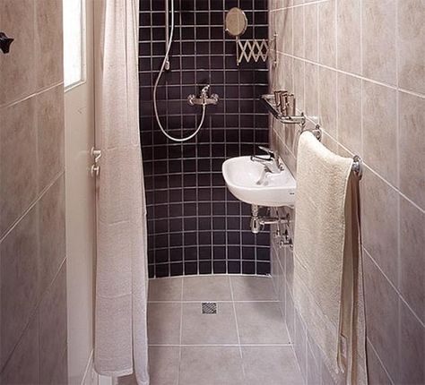 25 Small Bathroom Remodeling Ideas Creating Modern Rooms to Increase Home Values Space Saving Toilet, Small Ensuite, Mini Bad, Small Shower Remodel, Room Ideas Small, Small Shower, Small Showers, Tiny Bathrooms, Downstairs Bathroom