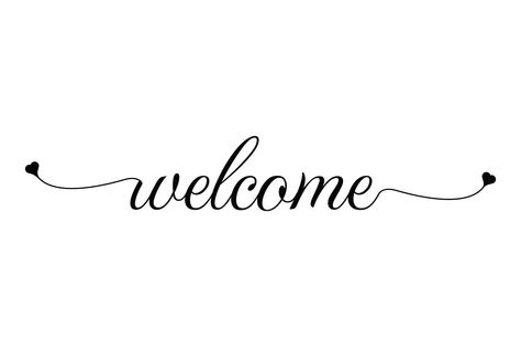 Welcome text sign lettering design by Your Choice Art on @creativemarket Welcome Fonts Lettering, Welcome Typography, Welcome Png, Welcome Font, Welcome Text, Sign Lettering, Fonts Lettering, Cursive Fonts, Font Styles