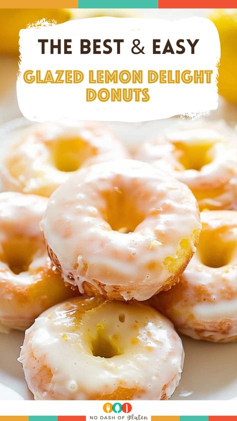 Baked Filled Donuts Recipe, Glazed Donut Muffin Recipe, Glazed Twist Donuts Recipe, Lemon Donuts Recipe Baked, Lemon Meringue Donut, Hostess Donettes Recipe, Baked Lemon Donut Recipes, Baked Donuts With Donut Pan, Lemon Donuts Recipe