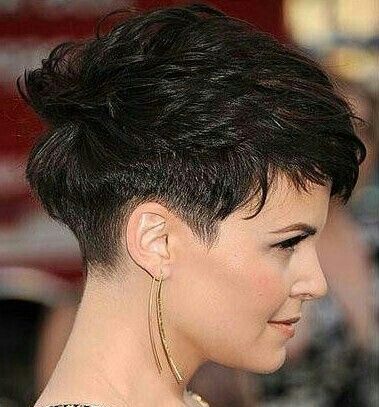 Ginnifer Goodwin Pixie, Short Black Hair, Ginnifer Goodwin, Sassy Hair, Undercut Pixie, Popsugar Beauty, Best Short Haircuts, Edgy Hair, Short Hairstyle