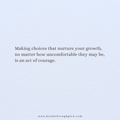 Making choices that nurture your growth, no matter how uncomfortable they may be, is a true act of courage. Each decision that pushes you beyond your comfort zone is a step towards a more resilient and empowered you. What’s one growth-oriented choice you have made recently? How did it challenge you, and what have you learned? Let me know in the comments👇🏽 #growth #couragetochange #empowerment Growth Requires Change Quotes, Uncomfortable Quote, Growth Is Uncomfortable, Making Choices, Courage To Change, Change Quotes, No Matter How, Comfort Zone, Bitter