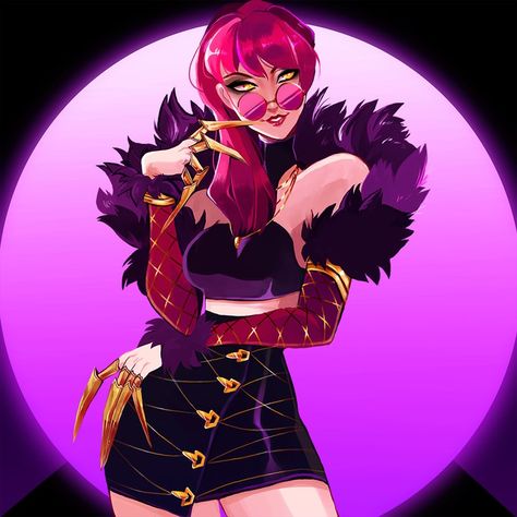 KDA: Evelynn by ClickMist Kda Popstars, Kda Evelynn, League Of Legends Personajes, Evelynn League Of Legends, League Of Legends Characters, Lol League Of Legends, Video Game Art, Star Art, Chica Anime Manga