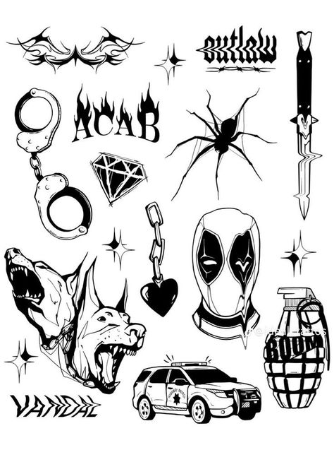 Drawing Street Sketch, Black Out Tattoo Designs, Cartoon Style Tattoos, Sarcastic Tattoos, Tatuajes Ignorant, Patches Tattoo, Xoxo Tattoo, Flash Art Tattoos, N Tattoo