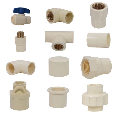 CPVC Pipe Fitting - Ashok Plastic Cpvc Fittings, Under Kitchen Sinks, Bamboo Fountain, Pipes And Fittings, Cpvc Pipe, Pvc Pipe Fittings, Plumbing Pipe Furniture, Residential Plumbing, Pvc Pipe Crafts