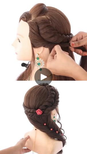 Choti Hair Style Hairstyles, Khajuri Choti Hairstyle, Sagar Choti Hairstyles, Asees Kaur, Title Song, Fluffy Hair, Stylish Hair, Hairstyles, Hair Styles