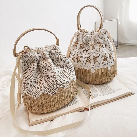 Straw bag women's bag new sweet woven bucket handbag #CrossbodyBag #CatLockBag #MessengerBags #FashionBags #SmallBags #ChainBags #TrendyBags #CrossbodyStyle #ChicBags #WomenAccessories #CuteBags #FashionAccessories #EverydayBag #BagLovers #FashionEssentials #StylishBags #CatLockDesign #ChainStrapBag #MiniBags #BagAddict #CasualBags #TrendyAccessories #Fashionista #StreetStyleBags #BagGoals #OnTheGoBags #FunctionalFashion #LuxuryBags #UniqueBags #DailyEssentials Cheap Handmade Bohemian Straw Bag, Cheap Bohemian Bags For Daily Use, Cheap Bohemian Bucket Bag For Daily Use, Cheap White Straw Bag For Everyday Use, Cheap White Straw Bag For Daily Use, Cheap White Straw Bag With Removable Pouch, Cheap White Straw Bag With Braided Handles, Cheap Bohemian Bucket Bag For Beach Season, Cheap Summer Bucket Bag With Detachable Strap