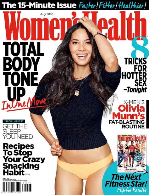 JULY 2016 (SOUTH AFRICA) Aunt Flo, Target Workout, How To Be Single, Womens Health Magazine, Practical Fashion, Olivia Munn, Scientific Research, Fitness Magazine, Fashion And Beauty Tips