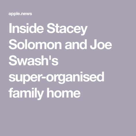 Sort Your Life Out Stacey Solomon, Stacey Solomon Organising, Stacey Solomon, Family Home, Home And Family