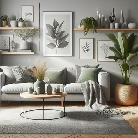 Sage Green Living Room Ideas, Sage Living Room, Green Living Room Ideas, Grey Living Room Ideas, Green Sofa Living, Sage Green Living Room, Gray Living Room Design, Green Living Room Decor, Grey Sofa Living Room