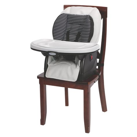 Graco Blossom 6-in-1 Highchair grows with your family offering multiple seating options from infant to toddler and can seat 2 children at once. It transforms seamlessly from an infant high chair to a traditional baby high chair, an infant booster, a toddler booster, and finally a youth chair. The 6 height adjustments provide the perfect fit for baby at the table. The 3-position removable footrest and 3 recline positions will ensure your growing child stays comfortable at mealtime. This portable Baby Booster Seat, Convertible High Chair, Portable High Chairs, Graco Baby, Studio Chairs, Baby High Chair, Family Table, Baby Nursery Furniture, Booster Seat