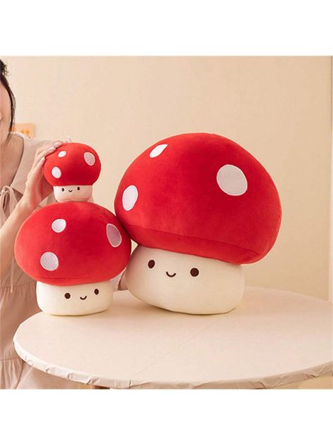 1pc Lovely Mushroom Plush Doll Keychain Home Decoration Christmas Gift Toy Figurine Soft Filling Pillow Multicolor    PET     Hobbies, Collections, Parties, size features are:Bust: ,Length: ,Sleeve Length: Mushroom Plush, Doll Keychain, Christmas Gifts Toys, Decoration Christmas, Plush Dolls, Home Decoration, Room Ideas, Toys Games, Hobbies