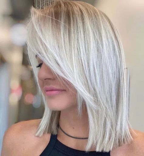 Blonde Lob, Fine Straight Hair, Lob Haircut, Medium Hair Cuts, Volume Hair, Shoulder Length Hair, Medium Length Hair Cuts, Blonde Highlights, Perfect Hair