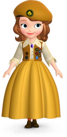 Sofia's Buttercup Scout Outfit Sofia The First Cartoon, Sofia The First Characters, The Dobre Twins, Phineas E Ferb, Disney Princess Sofia, Princess Sofia The First, Sofia Party, Disney Jr, Halloween Ball