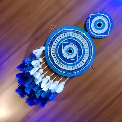 Handmade evil eye 🧿 wall hanging Customized order ✅ . . #lippanart #wallhangingdecor #evileye #evilprotection #handmade #hanging #lippanartwalldecor #walldecor #wallhanging #walldecoration Evil Eye Lippan Art Design, Evil Eye Lippan Art, Evil Eye Hanging, Lipan Art, Painted Mirror Art, Evil Eye Wall Hanging, Clay Wall Hanging, Evil Eye Art, Painted Mirror