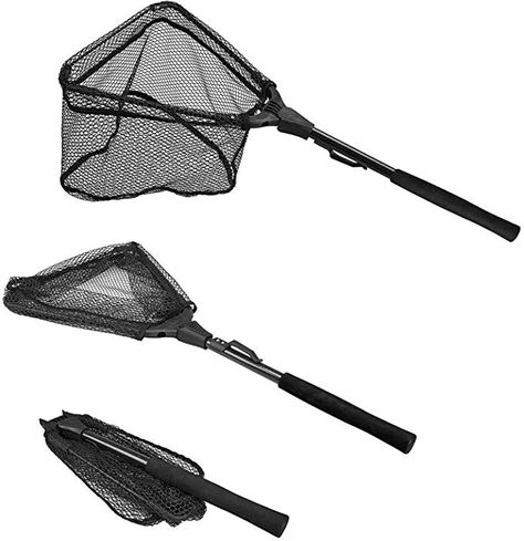 Amazon.com : PLUSINNO Fishing Net Fish Landing Net, Foldable Collapsible Telescopic Pole Handle, Durable Nylon Material Mesh, Safe Fish Catching or Releasing (12"/31cm Hoop Size (Fixed Pole)) : Gateway Inflatable Pontoon Boats, Fishing Gadgets, Kayak Fishing Accessories, Fish Nets, Fish Catching, Fly Fishing Net, Telescopic Pole, Fish Net, River Fishing