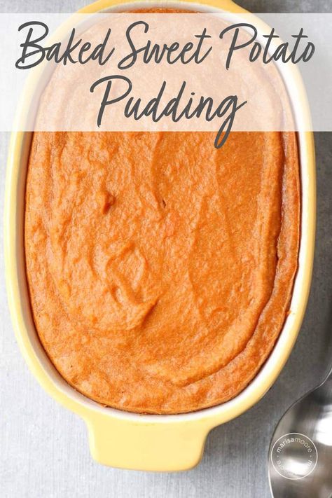 Mashed Sweet Potatoes Casserole, Sweet Potato Pudding Recipe, Sweet Potatoe Desserts Easy, Sweet Potato Fudge, Sweet Potatoes Dessert Recipes, Can Sweet Potato Recipes, Sweet Potato Pudding Southern, Sweet Potato Recipes Dessert, Sweet Potatoes Dessert