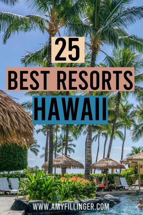 Here are the 25 best resorts in Hawaii. This blog post on the best Hawaii resorts features the best resorts in Maui, best resorts in Oahu, best resorts in Kauai, and best resorts on the Big Island of Hawaii. If you're planning a Hawaii vacation and not sure where to start, start here! These Hawaii travel tips will make your Hawaii vacation planning a breeze. #hawaiitraveltips #bestresortsinhawaii #hawaiivacation #hawaiitravelagent #hawaiitrip #hawaiitips Best Resorts In Hawaii, Turtle Bay Resort Hawaii, Best Maui Resorts, Hawaii Honeymoon Resorts, Hotels In Hawaii, Resorts In Hawaii, Hawaiian Resorts, Maui Resorts, Hawaii Resorts