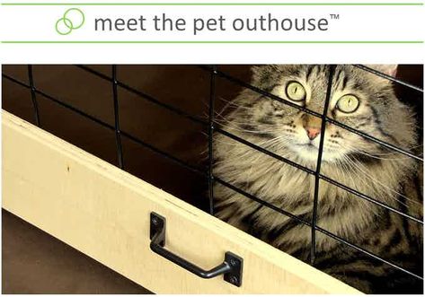 Pet Outhouse - Stop Storing Turds In Your House by Sorta Clever — Kickstarter Cat Litter Box Furniture, Cat Litter Box, Cat Litter, Litter Box, New Homes, Sense, Pet