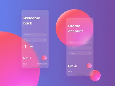 DailyUI 01 sign in in glass morphism style by Lion on Dribbble Glass Morphism, Shoe Advertising, Prototype Design, User Flow, Ui Inspiration, Ux Web Design, Site Design, Motion Design, Ui Design