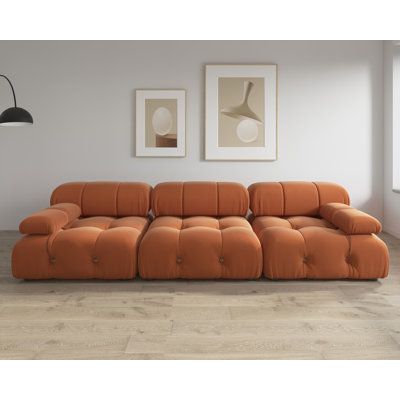 Modern Velvet Sofa, U Shaped Couch, 3 Piece Sectional Sofa, Couch With Chaise, Living Room Sofa Set, Modern Couch, Modern Sofa Sectional, Modular Sectional Sofa, Upholstered Sectional