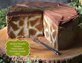 giraffe-cake-surprise-inside-animal-print-deborah-stauch Giraffe Print Cake, Giraffe Birthday Cakes, Surprise Inside Cake, Cake Surprise, Giraffe Cake, Polka Dot Cakes, Giraffe Cakes, Inside Cake, Baked Cake