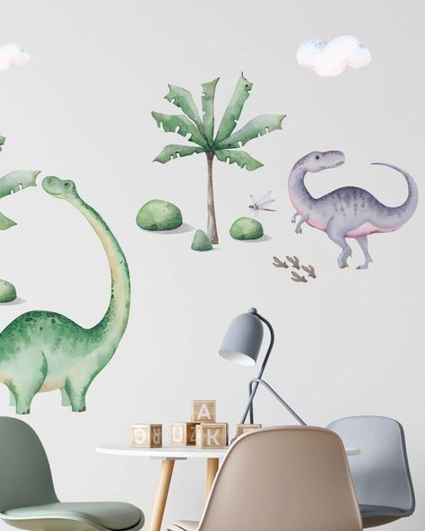 SHOP Jurassic Lands Dinosaurs Fabric Peel & Stick Wall Decals Wall Decal Boys Room, Dinosaur Decals, Dino Kids, Dinosaur Wall Decals, Kids Decals, Largest Dinosaur, Dinosaur Fabric, Dinosaur Wall Stickers, Kids Room Wall Decals