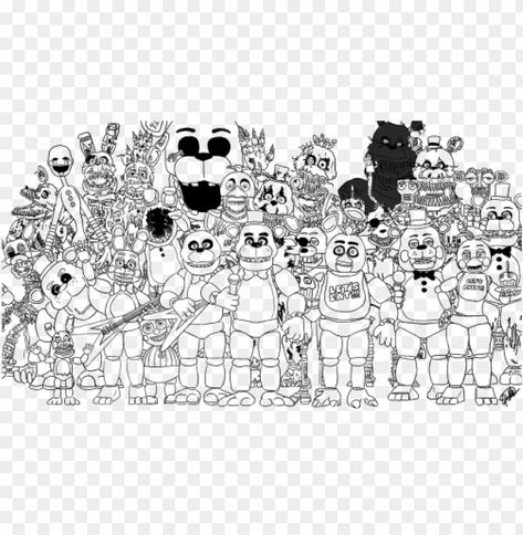 Coloring Pages Fnaf, Anime Sasuke, Fnaf Coloring Pages, Freddy 2, Family Coloring Pages, Manga Coloring Book, Fnaf 2, Preschool Colors, Spring Coloring Pages