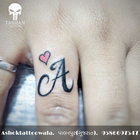 TashanTattoo
AshokTattooWala
S.20. Tirupati plaza
Opp. New bus stand
Near gd modi collage
Palanpur (gujrat)
9586697547
9687533310 Letter A Tattoo With Heart, Letter A Finger Tattoo, Heart Finger Tattoo For Women, Letter Tattoo With Heart, Tattoo A Letter, Letter Finger Tattoo, Letter Tattoo On Finger, Letter A Tattoo Ideas, Heart On Finger