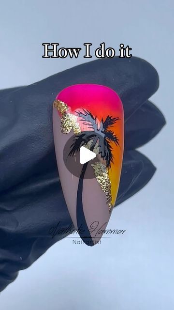 Nathalie Hammar | 𝙽𝚊𝚒𝚕 𝚊𝚛𝚝𝚒𝚜𝚝 on Instagram: "Tutorial time 🧑‍🎨 🌴 

These bright neon sunset nails just screams summer, don’t they! I’m just missing some flip flops and a cocktail 🍹 and I’m right there at the beach 🏝️😎

Don’t miss out on the discount code for online Nailart courses at @mynailacademy 
If you use the code: “SUNSHINE30” you’ll get 30% off on ALL COURSES 🌟
Go Go Go 🙌

#nailtutorial #nailarttutorial #howidoit #summernails #handpaintednailart #nailart #nailjunkie #gelnails #nailtrends #nailartist #nailsonpoint #naildesign #nailinspo #naglarbynattis #salong75 #nailclass #nailcourse #onlineeducation #naileducation #nagelkurs #nailartclass #onlineclass" Summer Sunset Nails, Hawaii Themed Nails, Beach Nail Art Tutorial, Flip Flop Nails, Sunset Nail Art, Beach Nails Designs, Beach Nail Art Designs, Neon Nail Art Designs, Vacation Nails Beach