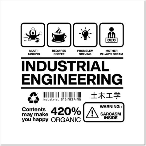 Industrial Engineering It is a cool and trendy design that you may not find in any department store and for made your dayWARM HUG :) -- Choose from our vast selection of art prints and posters to match with your desired size to make the perfect print or poster. Pick your favorite: Movies, TV Shows, Art, and so much more! Available in mini, small, medium, large, and extra-large depending on the design. For men, women, and children. Perfect for decoration. Engineering Poster, Engineering Notes, Cool Shirt Designs, Industrial Engineering, Engineer Prints, Wallpapers Desktop, Friends Travel, Engineering Student, Cool Wallpapers