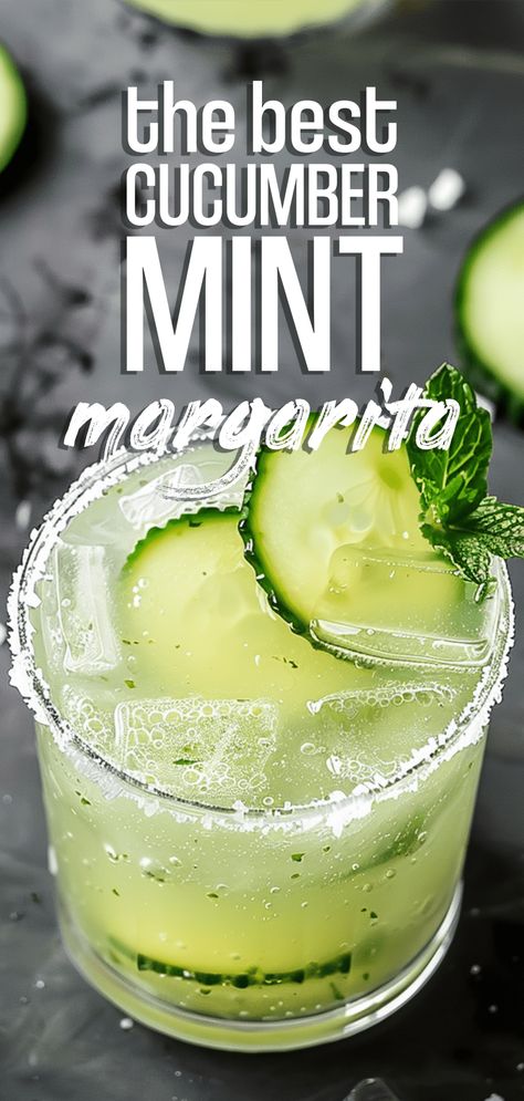 Cucumber Mint Margarita [10 Minutes] – Chasety Cucumber Lime Margarita, Cucumber Mint Margarita, Cucumber Drinks Alcohol, Cucumber Drink Alcohol, Cucumber Mint Cocktail, Vodka Margarita, Best Casserole Recipes, Best Casserole, Weeknight Casseroles