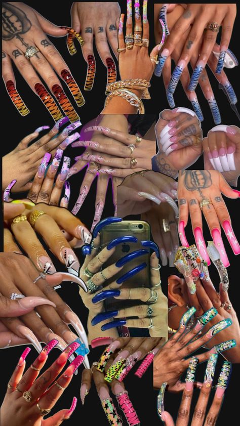 90s nostalgia nail inspo 90s Nails, 90s Nostalgia, Nail Inspo, Nails