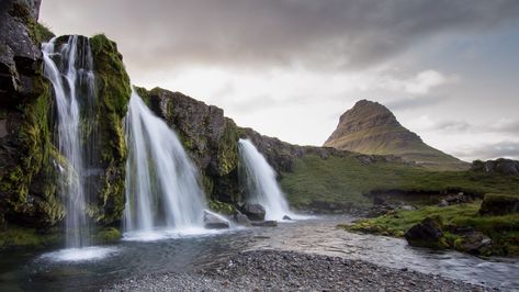 Iceland Wallpaper, Photography 4k, Rock Landscape, Waterfall Wallpaper, Hd Wallpapers For Pc, Rock Waterfall, 4k Wallpapers For Pc, Water Landscape, Wallpaper 1920x1080