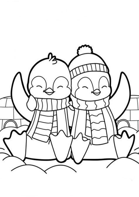 Free & Easy To Print Penguin Coloring Pages - Tulamama Penguin Coloring Pages, Penguin Coloring, Baby Coloring Pages, Christmas Coloring Sheets, Easy Coloring Pages, Cute Penguins, Cute Coloring Pages, Christmas Coloring Pages, Free Printable Coloring