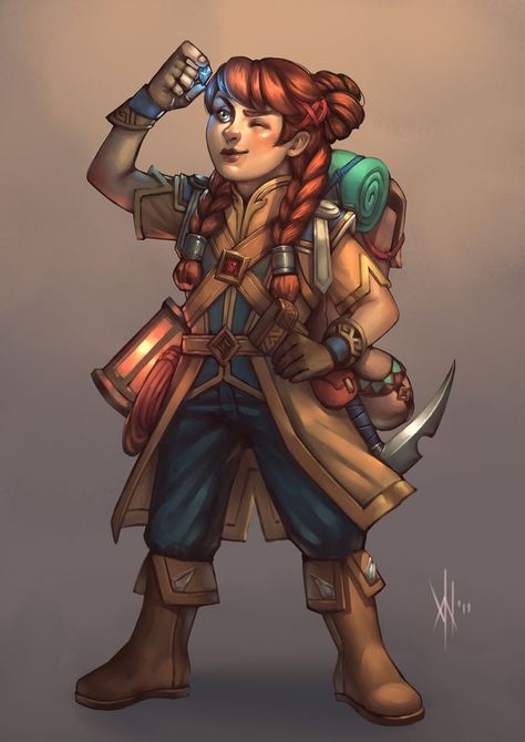 Dnd Archaeologist, Dnd Explorer, Kender Dnd, Halfling Artificer, Female Artificer, Halfling Dnd, Dnd Halfling, Gnome Dnd, Halfling Rogue