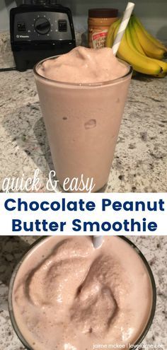 Chocolate Peanut Butter Popcorn, Emulsion Blender, Shakes Recipes, Recipes Peanut Butter, Vitamix Smoothies, Peanut Butter Shake, Chocolate Peanut Butter Smoothie, Recipes Smoothies, Peanut Butter Smoothie