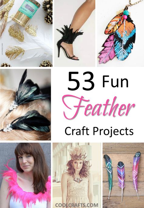 It's amazing what you can create out of feathers. http://www.coolcrafts.com/feather-craft-ideas/ Crafts With Feathers Diy, Crafts Using Feathers Ideas, What To Make With Feathers, Real Feather Art Projects, Crafts Using Feathers, Feather Project Ideas, Chicken Feather Crafts, Feather Art Diy, Feather Crafts Ideas