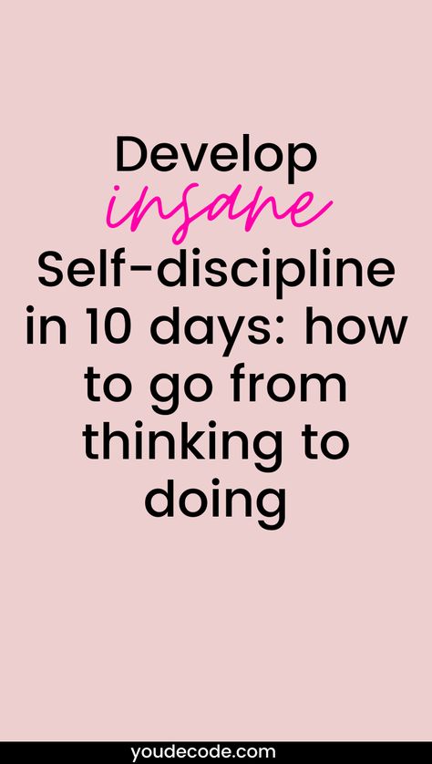 Develop Self Discipline, Discipline Quotes, Will Power, Vie Motivation, Get My Life Together, Self Confidence Tips, Confidence Tips, How To Go, Self Discipline