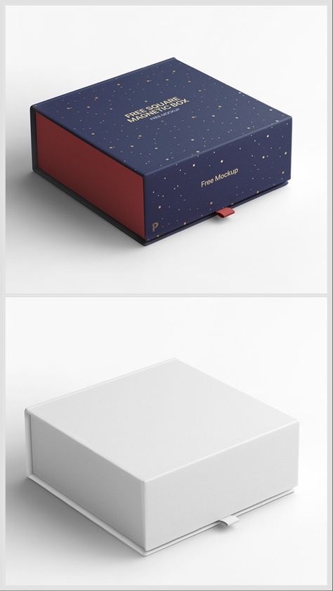 When we buy an item with good packaging we never throw its box instead we use it for different purposes at home. Boxes are very useful when we want to keep things in an organized form, especially in a house with kids. Today’s free design resource is Square Magnetic Gift Box mockup. #box #gift #branding #design #print #free #mockup #branding #packaging #label #pattern #psdmockup #freeresource #square #box #magnetic #boxmockup Gift Branding, Box Mockup Free, Device Mockup, Free Packaging Mockup, Design Mockup Free, Magnetic Gift Box, Free Photo Frames, Gift Box Design, Box Packaging Design