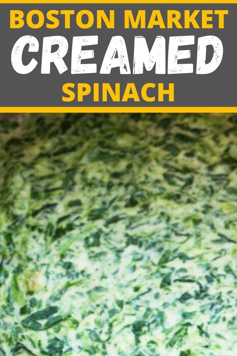 Boston Market Creamed Spinach, Best Creamed Spinach Recipe, Creamed Spinach Recipe, Boston Market, Stay At Home Chef, Spinach Recipe, Fish Recipe, Creamed Spinach, Spinach Dip