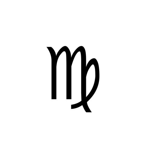 Virgo Tattoo Symbols, Mini Virgo Tattoo, Virgo Tattoo Stencils, Virgo Font, Virgo Sign Symbol, Virgo Zodiac Sign Symbol, Virgo Symbol Tattoo, Virgo Logo, Virgo Drawing