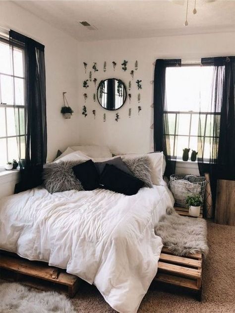 Deco Studio, Dekorasi Kamar Tidur, Aesthetic Rooms, Teen Bedroom Decor, Cool Ideas, Small Room Bedroom, Rustic Bedroom, Remodel Bedroom, White Bedroom