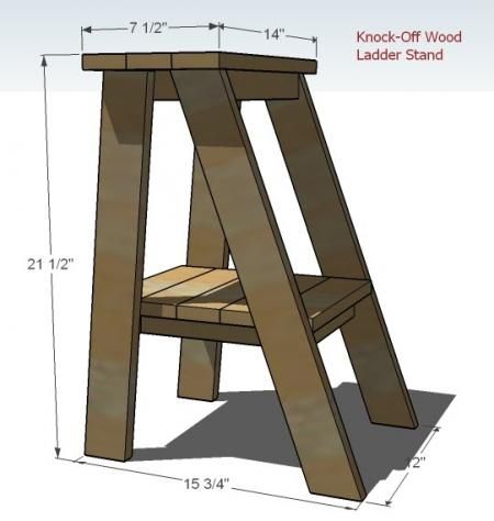 Ladder Table Plan, Cottage Style Furniture, Fence Garden, Step Ladders, Wood Project, Simple Table, Wood Plans, Garden Gate, Project Plans