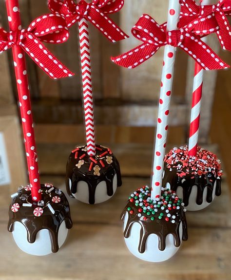 Excited to share this item from my #etsy shop: Handmade faux dipped Christmas holiday marshmallow pops | fake bake | Rae Dunn | tiered trays | Faux Marshmallows Diy, Marshmallow Decorations, Marshmallow Pops Christmas, Christmas Marshmallows, Fimo Christmas, Faux Cupcakes, Candy Decorations Diy, Marshmallow Crafts, Gingerbread Tree