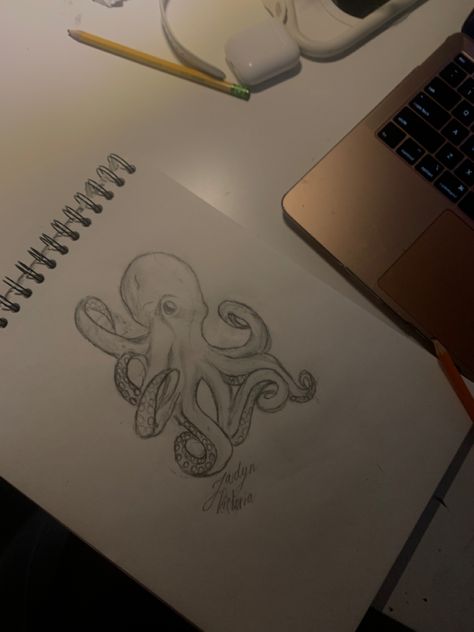 art / drawing aesthetic / octopus / summer / easy art / art inspo / art hoe aesthetic Easy Octopus Drawing, Aesthetic Octopus, Octopus Drawing, Inspo Art, Drawing Aesthetic, Wall Drawing, Easy Art, Simple Art, Art Drawing