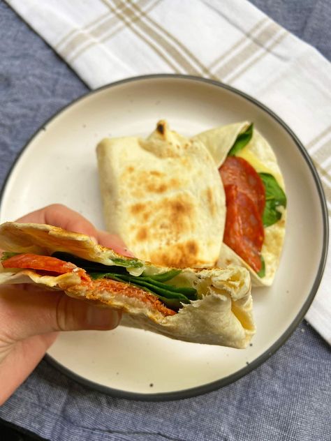 Meet the tortilla toaster snack pocket (toaster-dilla) | SBS Food Tortilla Bread, Sbs Food, Breakfast Wraps, Food Content, Quick Snack, Tortilla Wraps, Piece Of Bread, Quick Snacks, Wrap Sandwiches